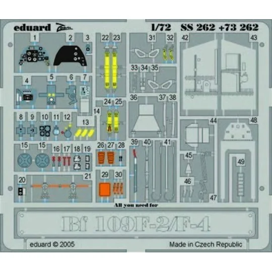 Bf 109F-2/F-4 - Eduard Accessories SS262
