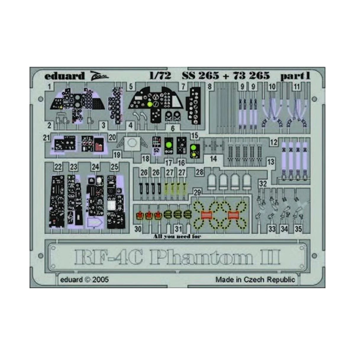 RF-4C Phantom II SS265, 1/72 - Eduard Accessories SS265