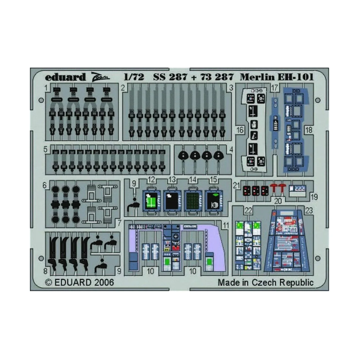 Merlin EH-101 für Italeri-Bausatz - Eduard Accessories SS287