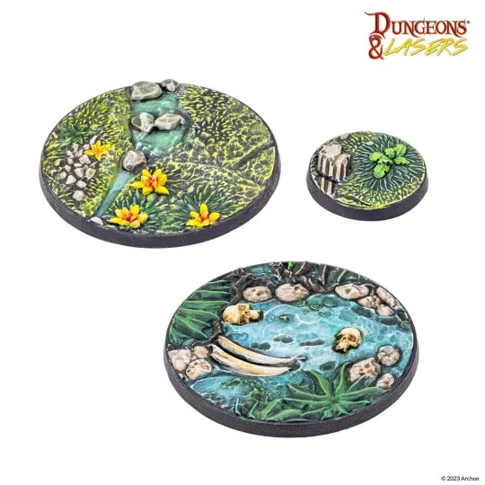 Dungeons & Lasers Miniatures: DETAILED BASES PACK - Archon Studio D...