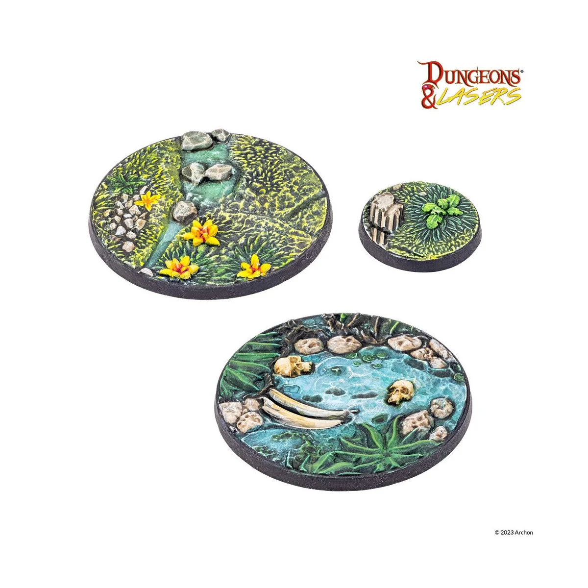 Dungeons & Lasers Miniatures: DETAILED BASES PACK - Archon Studio D...