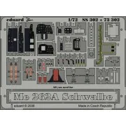 Me 262A Schwalbe für Academy Bausatz, 1/72 - Eduard Accessories SS302