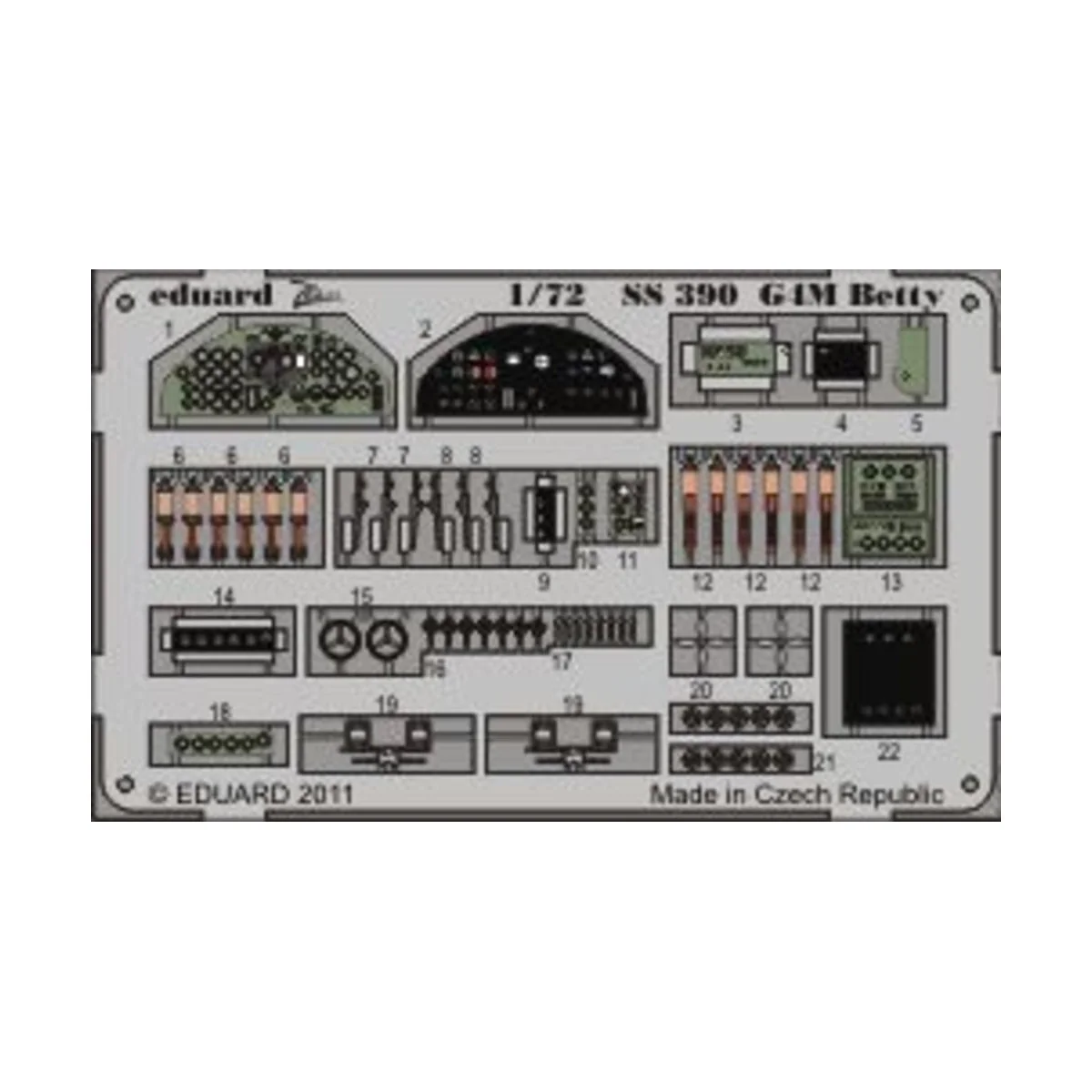 G4M Betty for Hasegawa, 1/72 - Eduard Accessories SS390