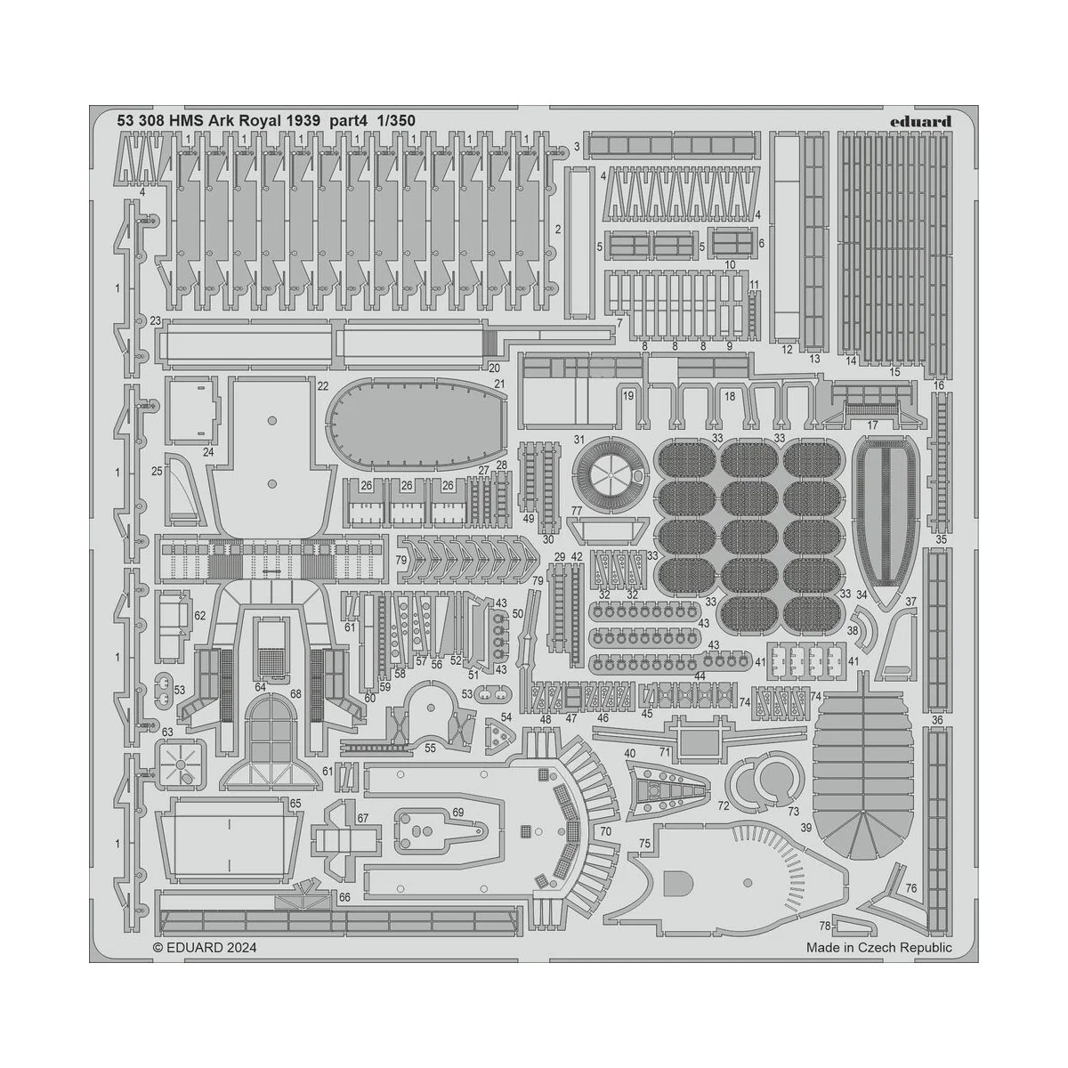 HMS Ark Royal 1939, 1/350 - Eduard Accessories BIG5372