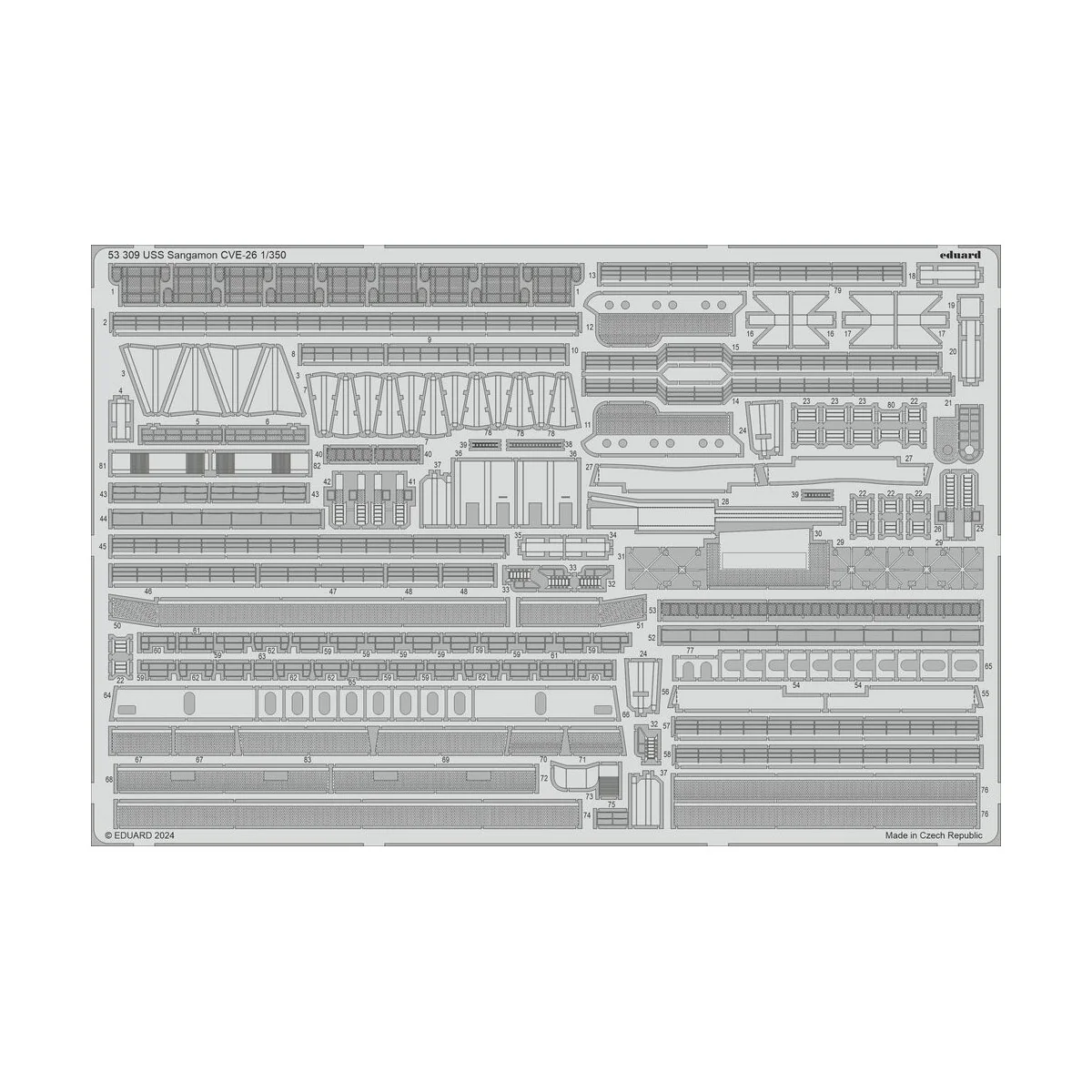 USS Sangamon CVE-26, 1/350 - Eduard Accessories BIG5373
