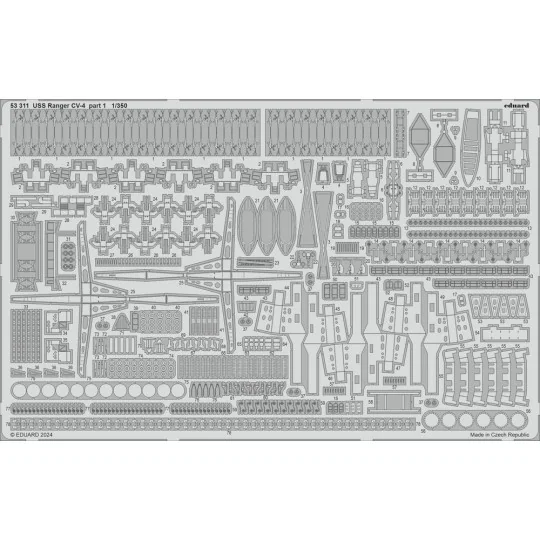 USS Ranger CV-4 0, 1/350 - Eduard Accessories BIG5374