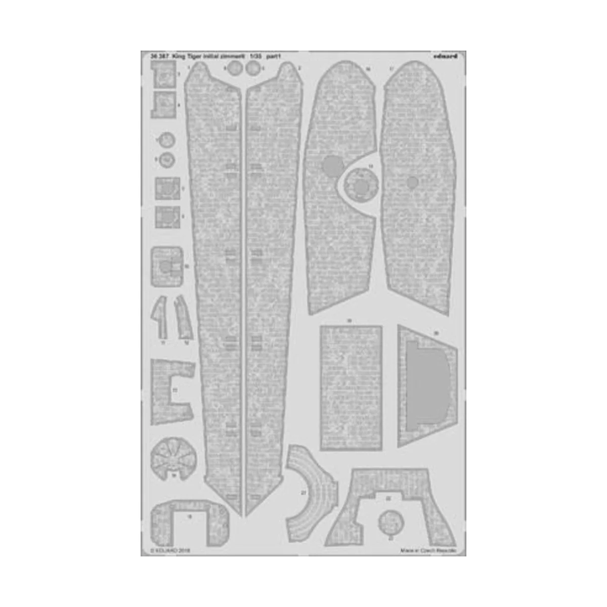 King Tiger initial for Takom, 1/35 - Eduard Accessories BIG3592