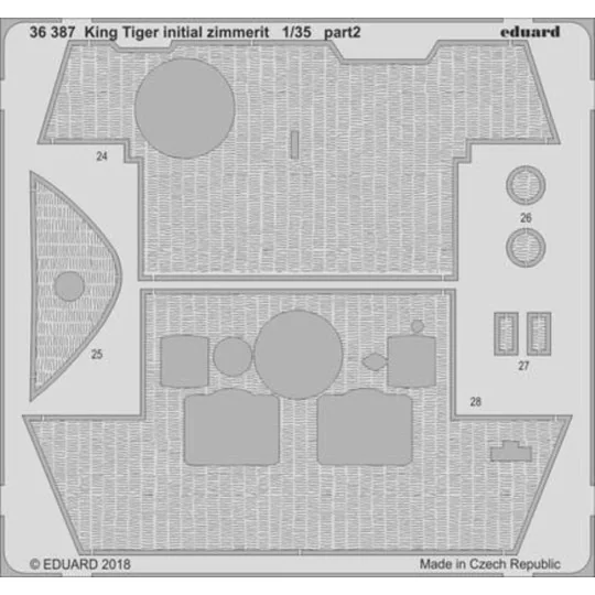 King Tiger initial for Takom, 1/35 - Eduard Accessories BIG3592