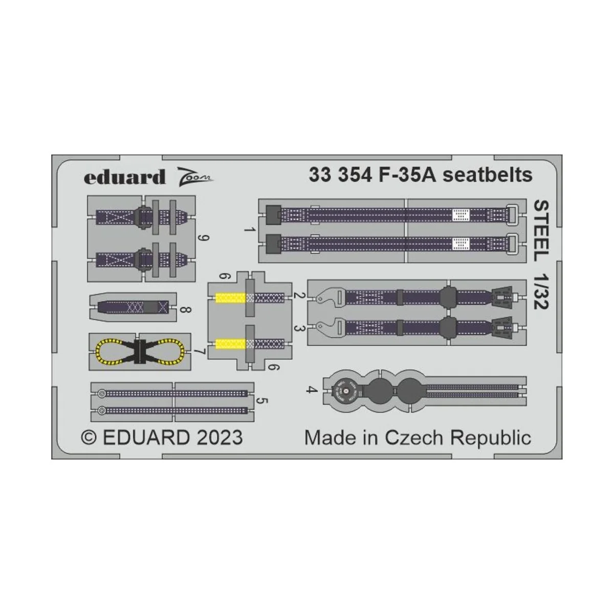 F-35A 1/32 TRUMPETER, 1/35 - Eduard Accessories BIG33155