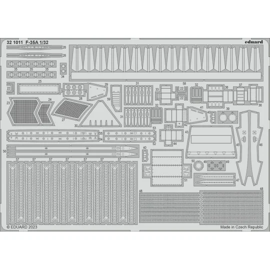 F-35A 1/32 TRUMPETER, 1/35 - Eduard Accessories BIG33155