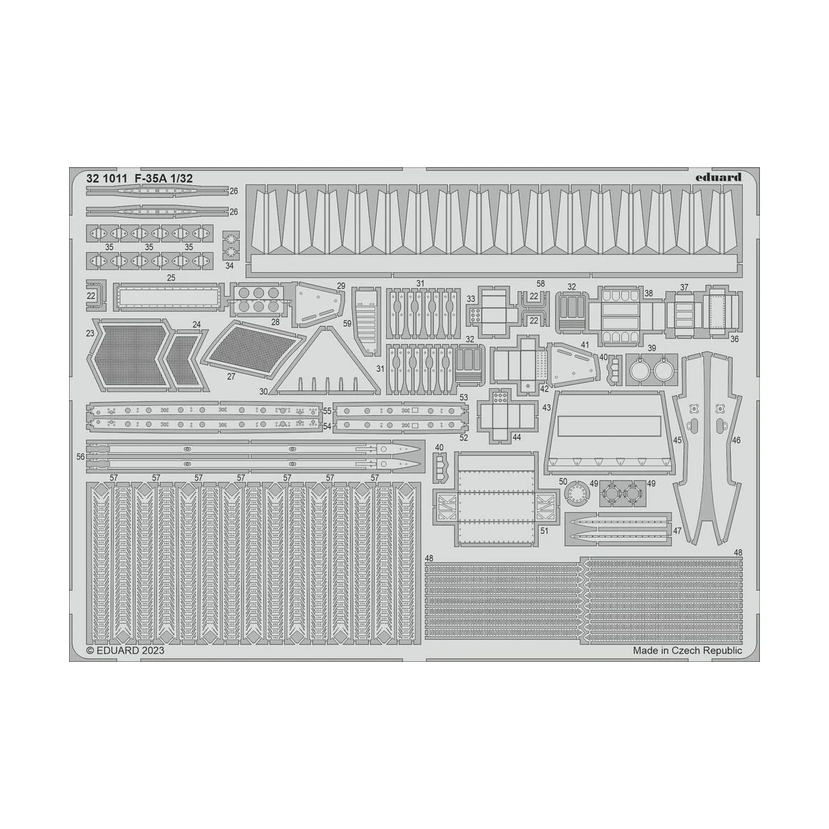 F-35A 1/32 TRUMPETER - Eduard Accessories BIG33155