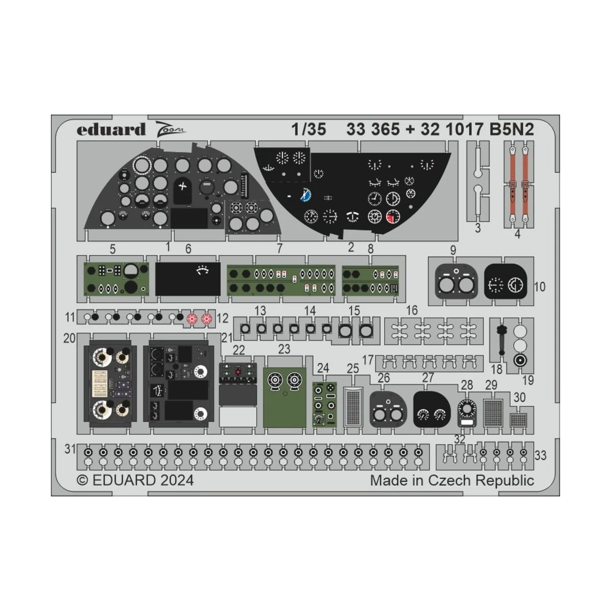 B5N2, 1/35 - Eduard Accessories BIG33163