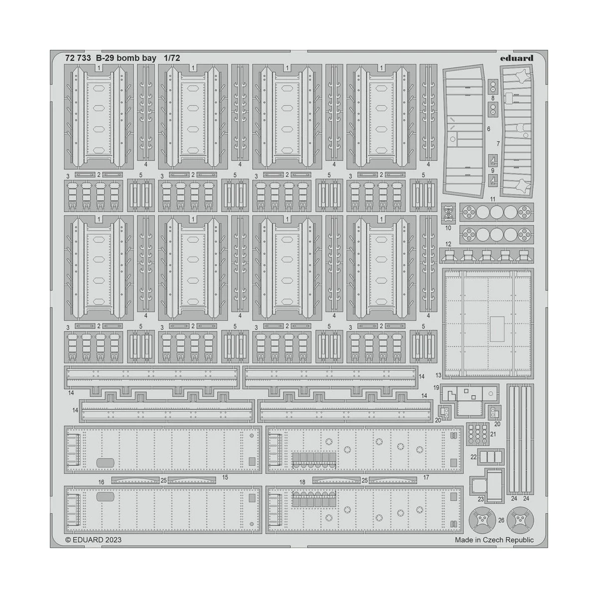 B-29, 1/72 - Eduard Accessories BIG72177