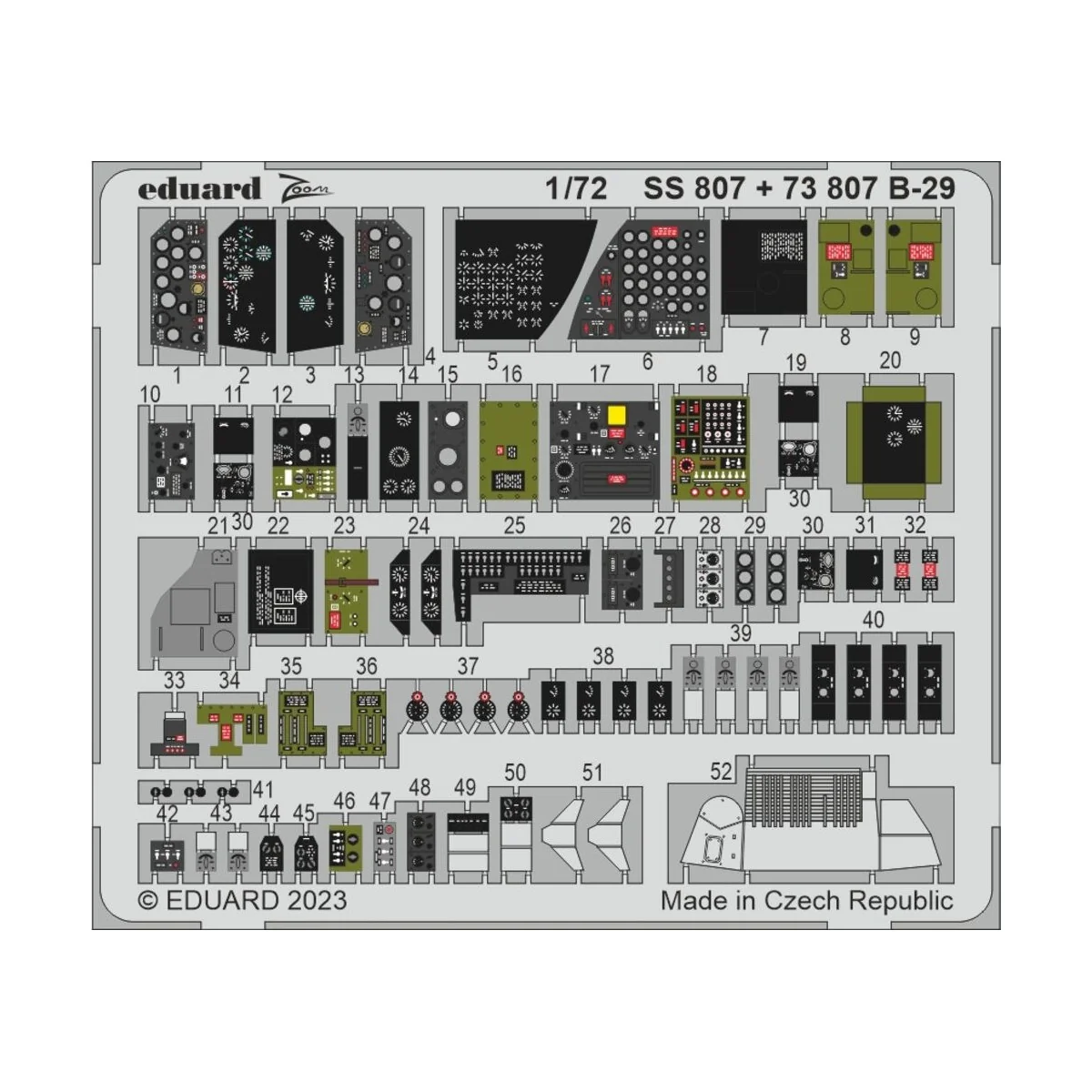 B-29 1/72 - Eduard Accessories BIG72177