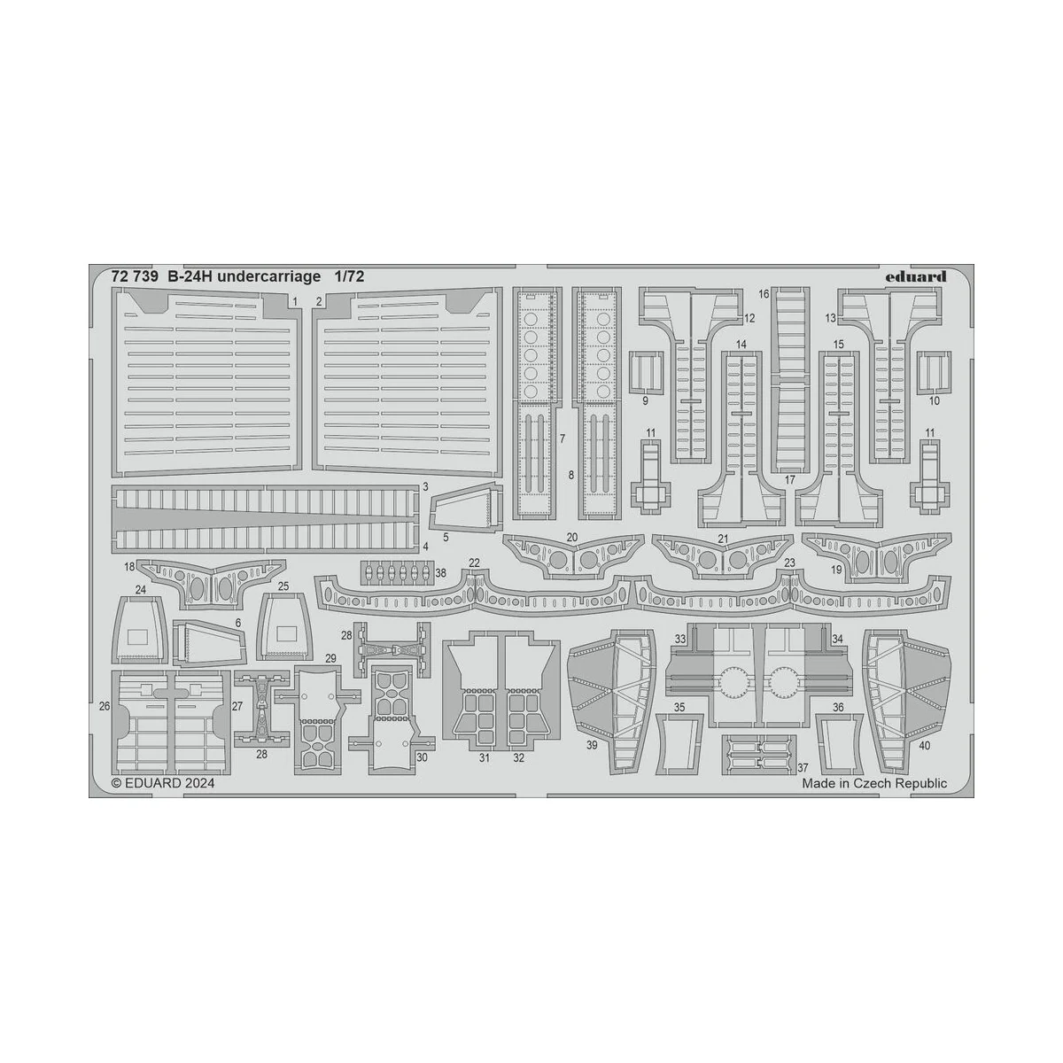 B-24H, 1/72 - Eduard Accessories BIG72183