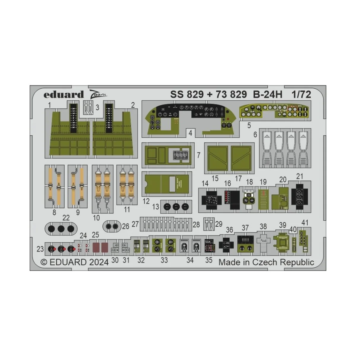 B-24H, 1/72 - Eduard Accessories BIG72183