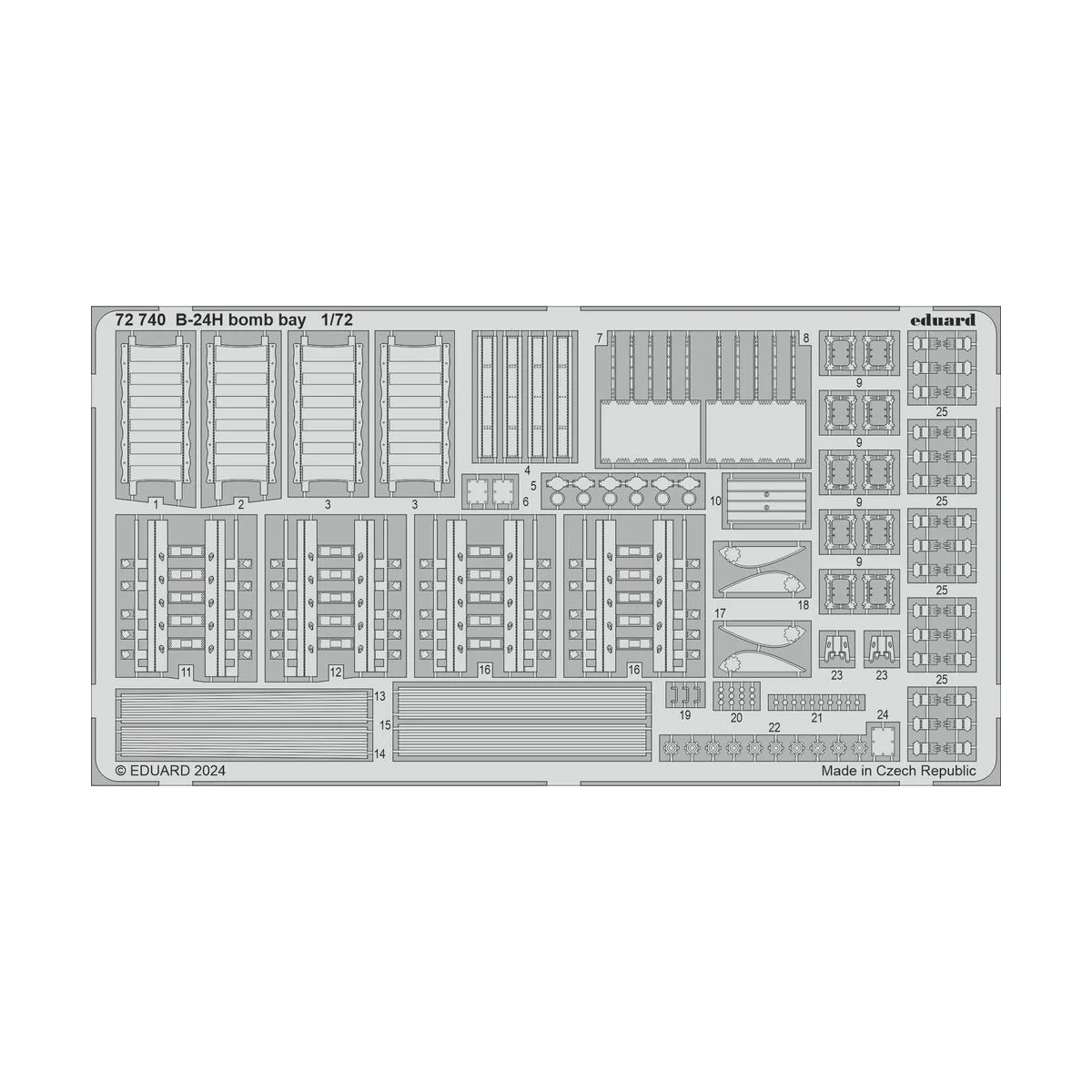 B-24H, 1/72 - Eduard Accessories BIG72183
