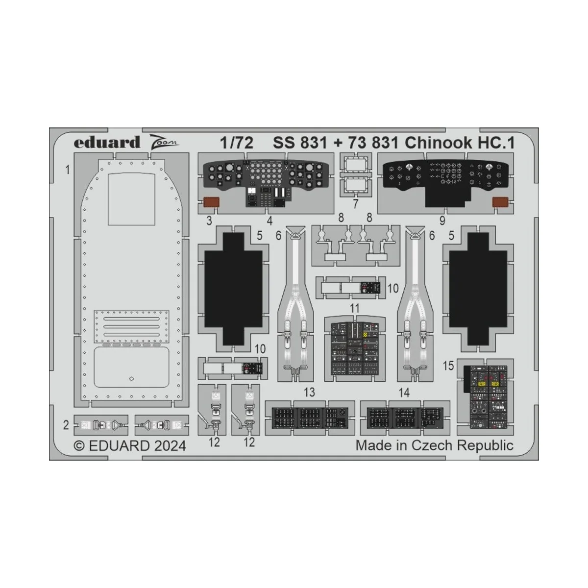 Chinook HC.1  AIRFIX - Eduard Accessories BIG72185