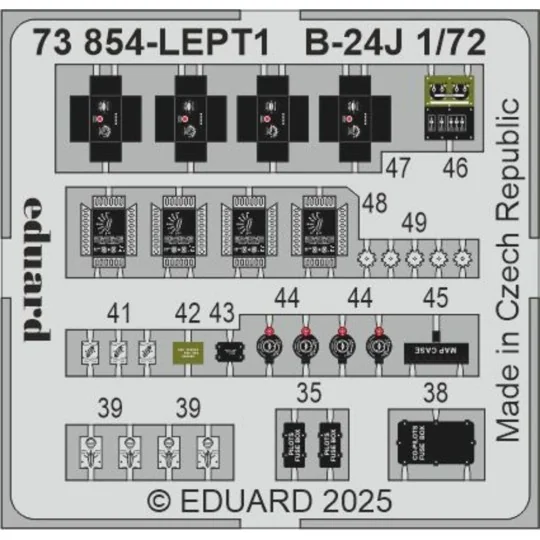 B-24J for Hasegawa, 1/72 - Eduard Accessories BIG72187 B-24J for Hasegawa, 1/72 - Eduard Accessories BIG72187