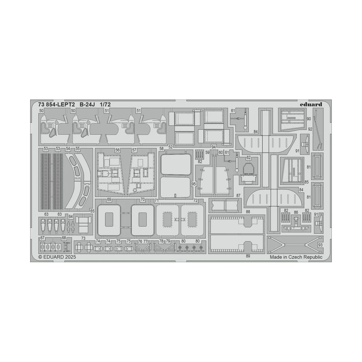 B-24J for Hasegawa, 1/72 - Eduard Accessories BIG72187 B-24J for Hasegawa, 1/72 - Eduard Accessories BIG72187