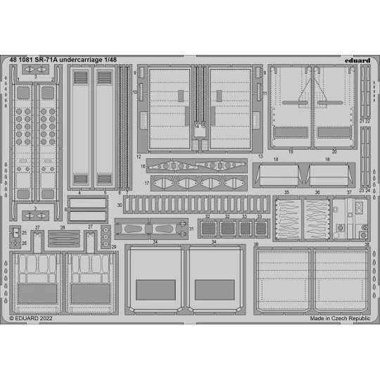 SR-71A, 1/48 - Eduard Accessories BIG49329