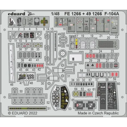 F-104A, 1/48 - Eduard Accessories BIG49333