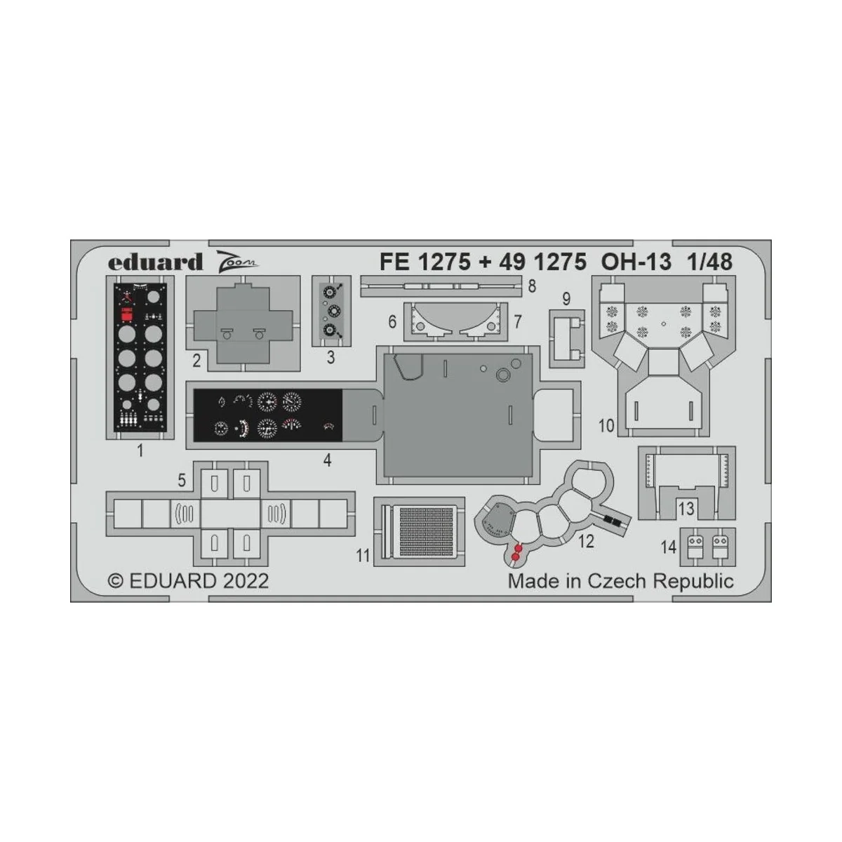 OH-13, 1/48 - Eduard Accessories BIG49336