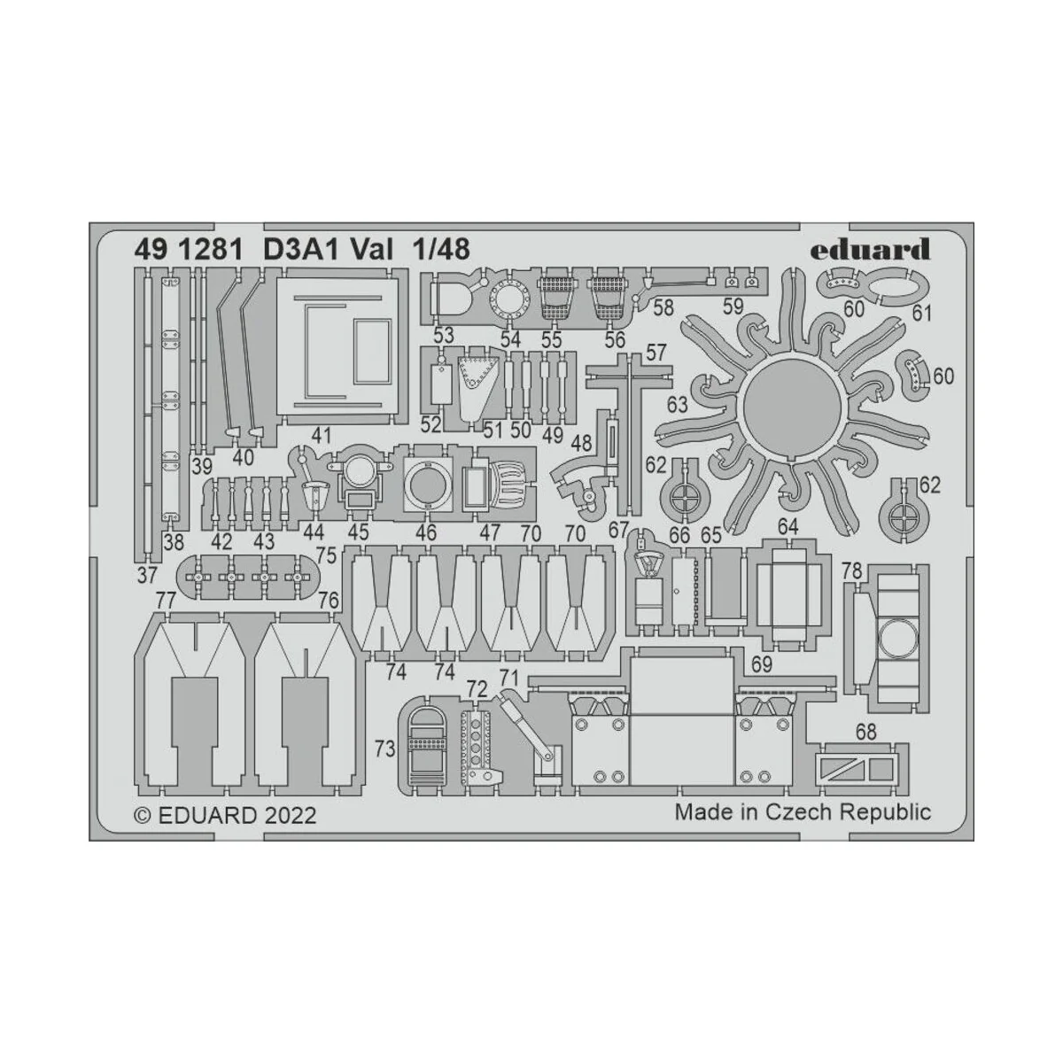 D3A Val, 1/48 - Eduard Accessories BIG49339