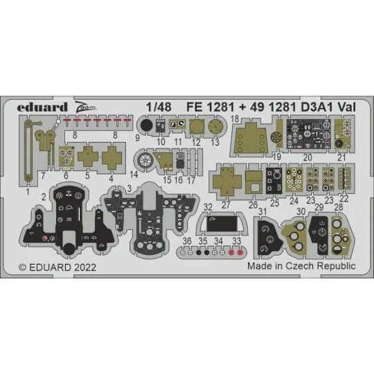 D3A Val, 1/48 - Eduard Accessories BIG49339