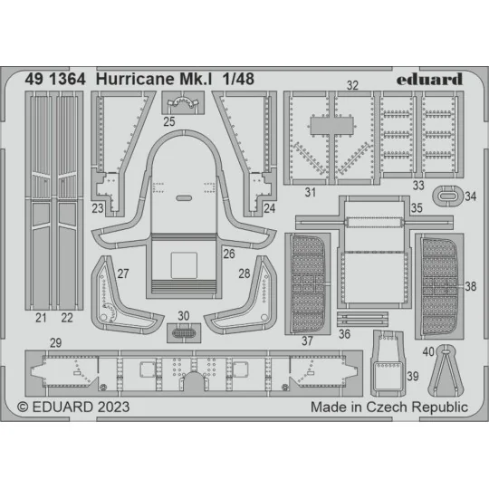 Hurricane Mk.I 1/48 HOBBY BOSS - Eduard Accessories BIG49380