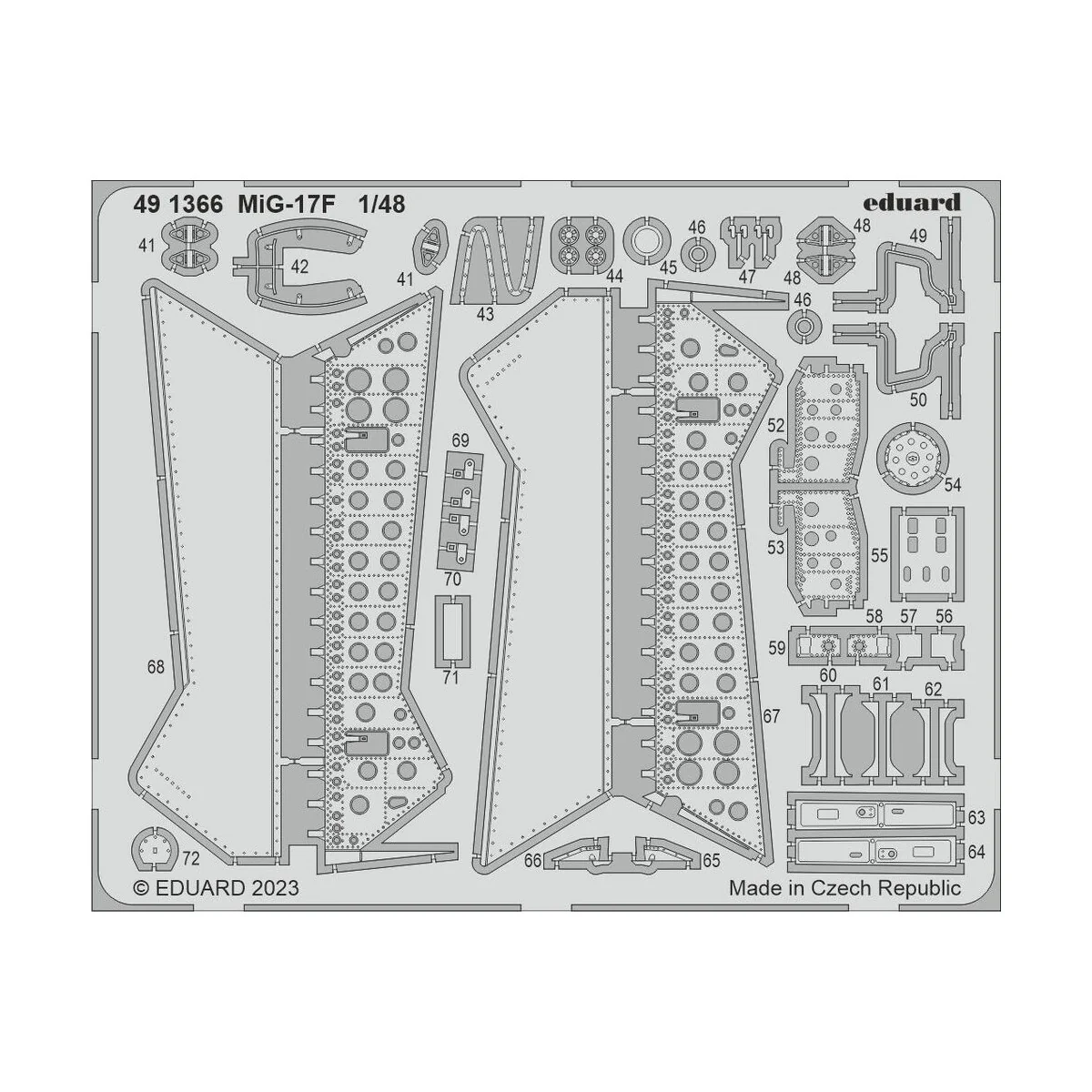 MiG-17F 1/48 AMMO, 1/48 - Eduard Accessories BIG49383 MiG-17F 1/48 AMMO, 1/48 - Eduard Accessories BIG49383