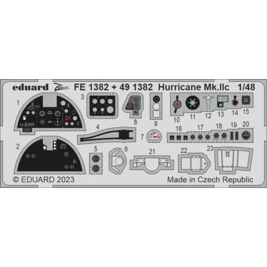 Hurricane Mk.IIc, 1/48 - Eduard Accessories BIG49390