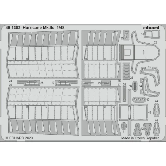 Hurricane Mk.IIc, 1/48 - Eduard Accessories BIG49390