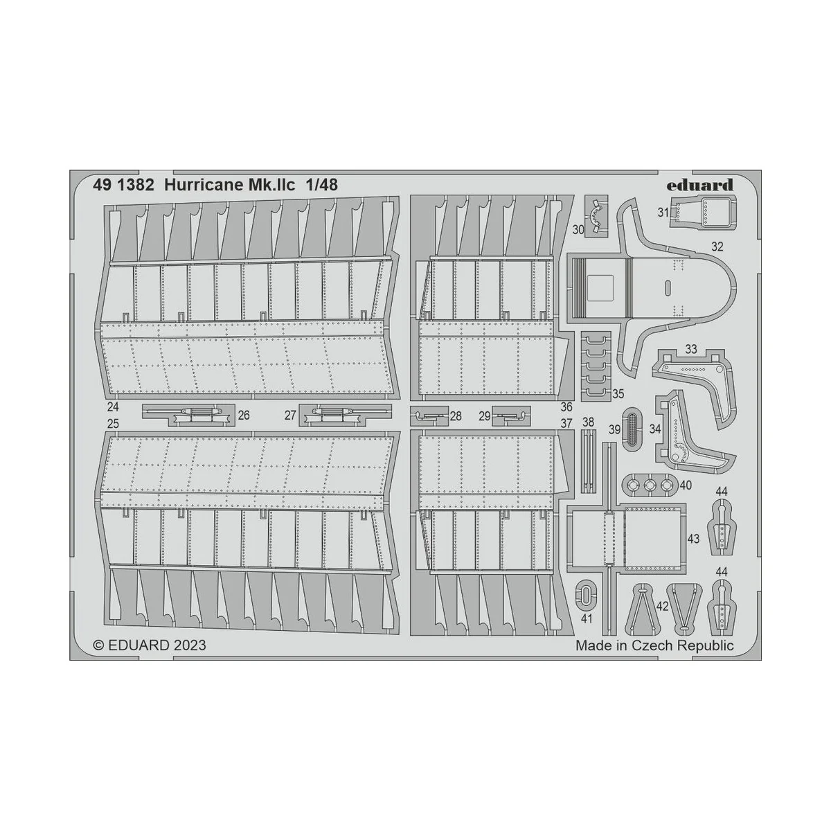 Hurricane Mk.IIc, 1/48 - Eduard Accessories BIG49390