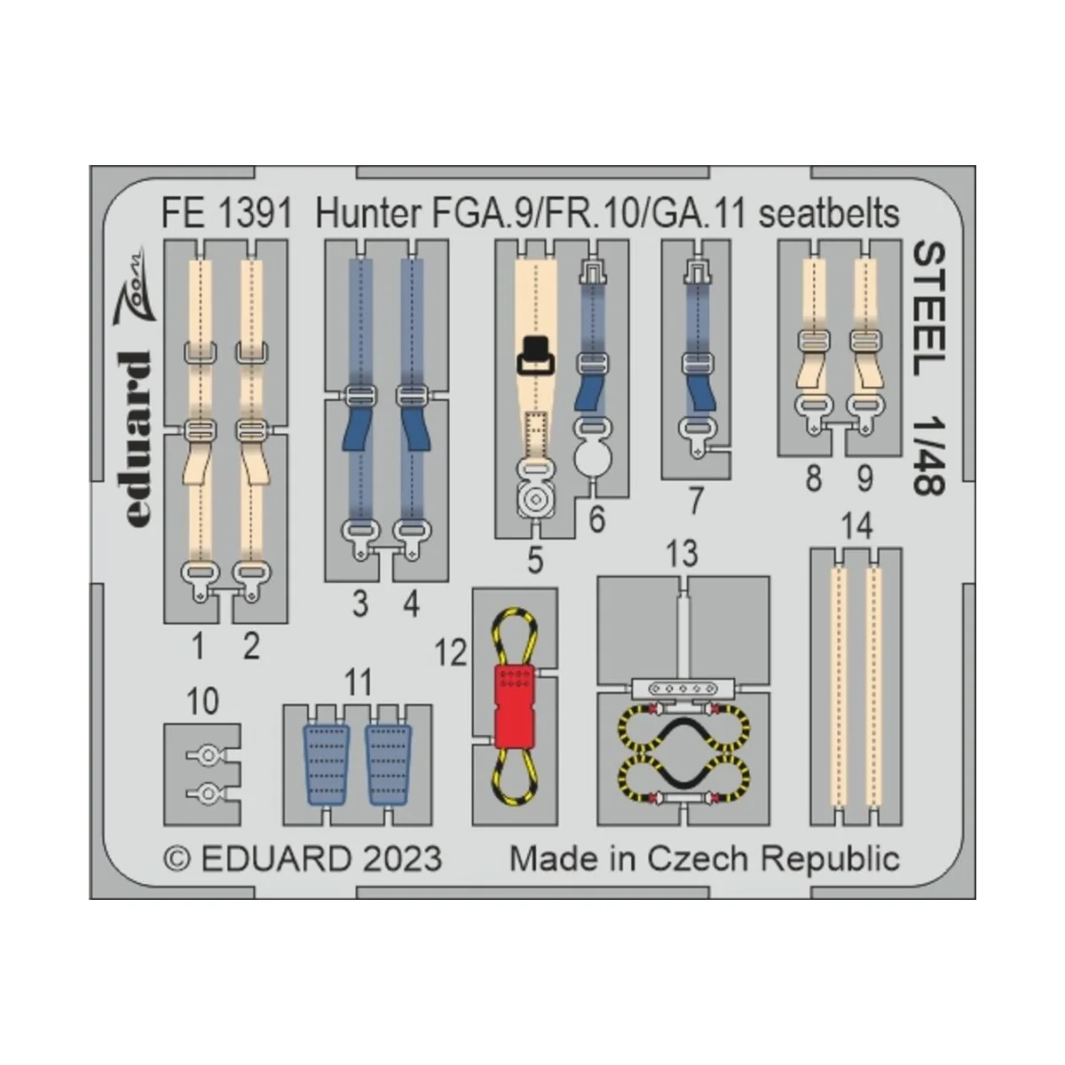 Hunter FGA.9, 1/48 - Eduard Accessories BIG49391