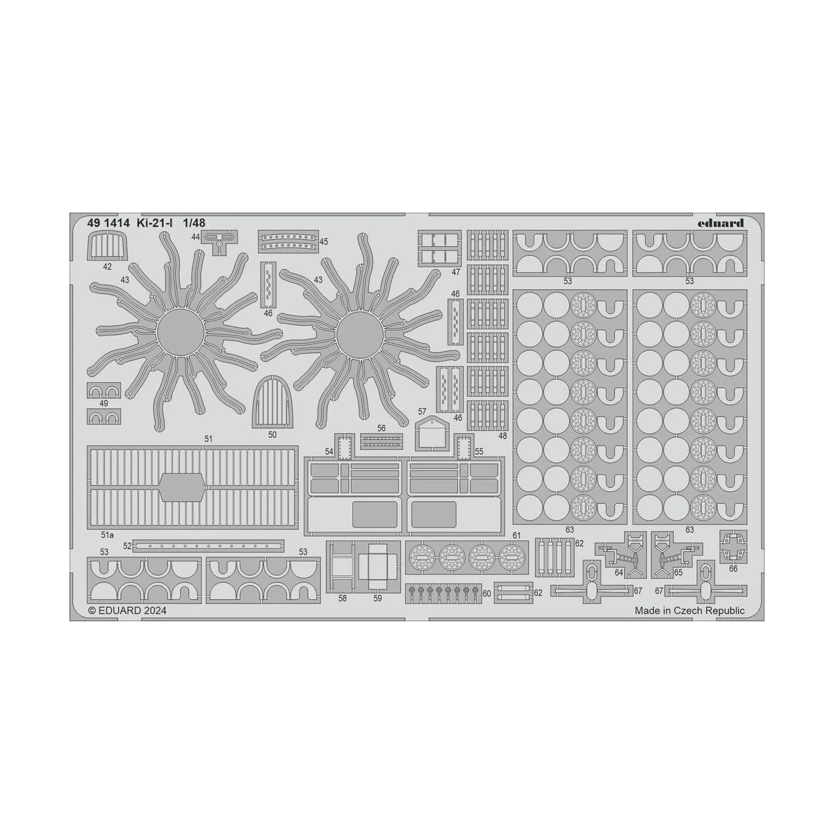 Ki-21-I ICM, 1/48 - Eduard Accessories BIG49403
