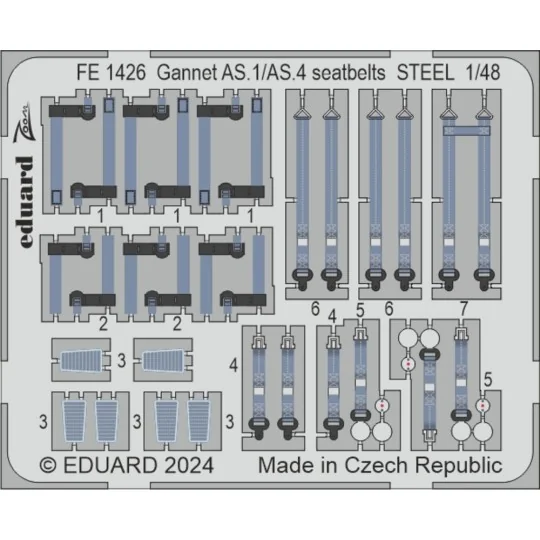 Gannet AS.1 AIRFIX, 1/48 - Eduard Accessories BIG49407