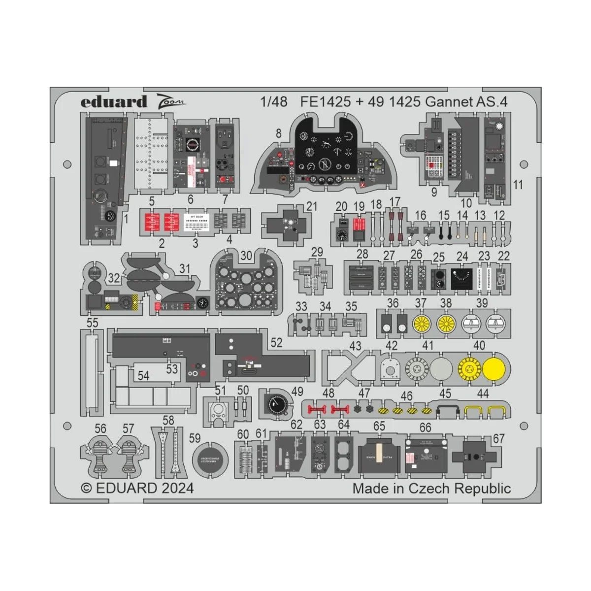 Gannet AS.4 AIRFIX, 1/48 - Eduard Accessories BIG49408