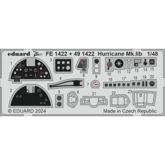 Hurricane Mk.IIb ARMA HOBBY, 1/48 - Eduard Accessories BIG49409