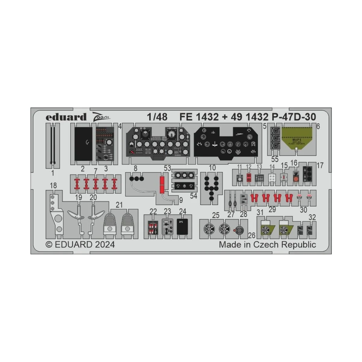 P-47D-30, 1/48 - Eduard Accessories BIG49410