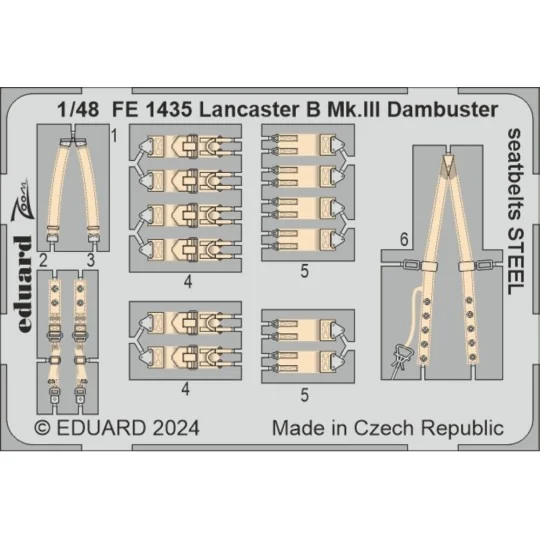 Lancaster B Mk.III Dambuster PART I, 1/48 - Eduard Accessories BIG4...
