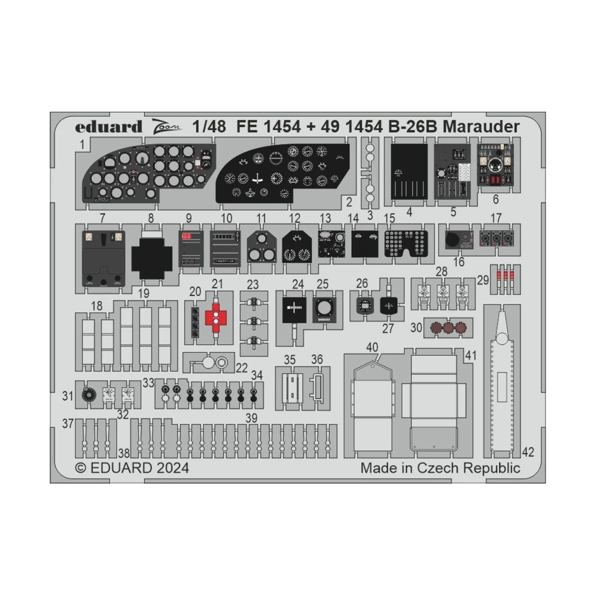 B-26B Marauder PART I ICM - Eduard Accessories BIG49421