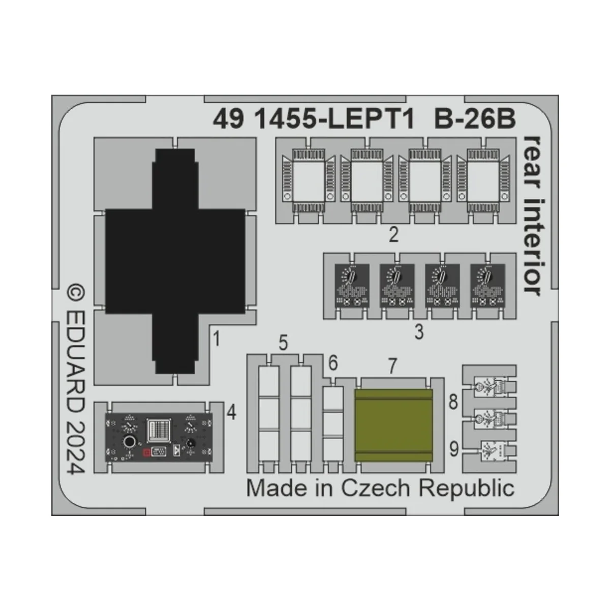 B-26B Marauder PART II ICM - Eduard Accessories BIG49422