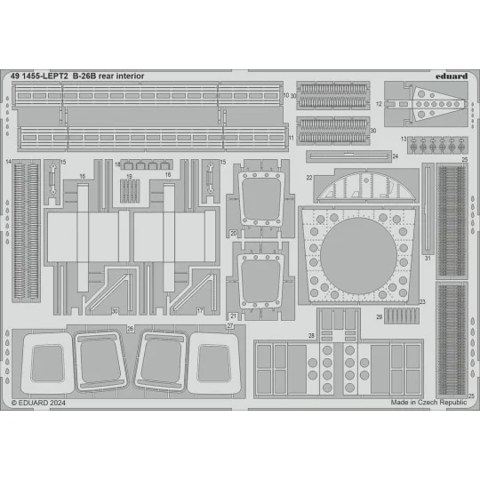B-26B Marauder PART II ICM, 1/48 - Eduard Accessories BIG49422
