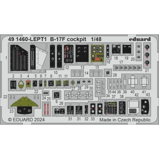 B-17F alternate nose (frame X) PART I, 1/48 - Eduard Accessories BI... B-17F alternate nose (frame X) PART I, 1/48 - Eduard Accessories BI...