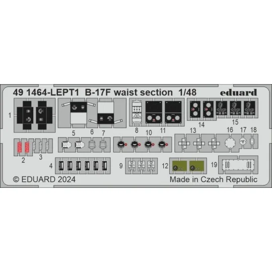 B-17F regular nose PART I, 1/48 - Eduard Accessories BIG49427
