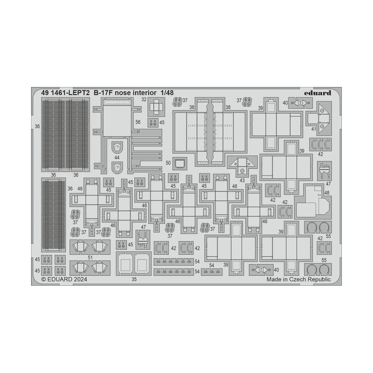 B-17F regular nose PART I - Eduard Accessories BIG49427