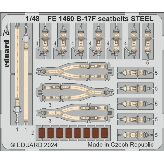 B-17F regular nose PART I, 1/48 - Eduard Accessories BIG49427