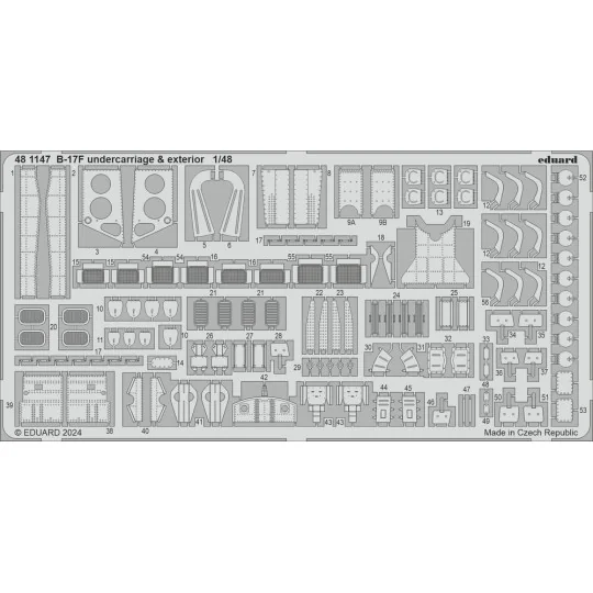 B-17F PART II, 1/48 - Eduard Accessories BIG49428