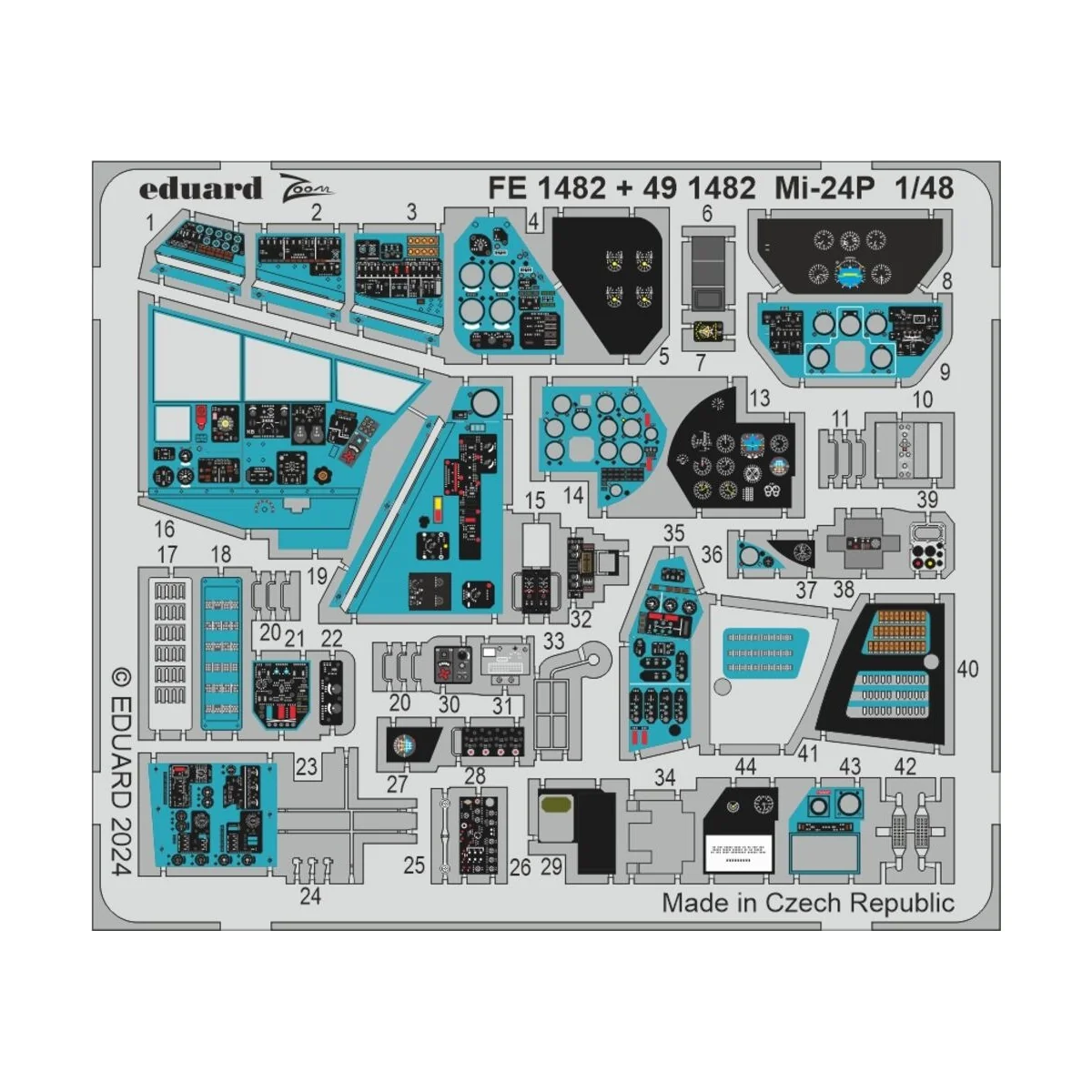 Mi-24P TRUMPETER, 1/48 - Eduard Accessories BIG49438